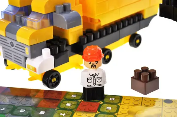 Конструктор блочний QB300-204 "Block&Steps: Мегабудівельник" + ходилка і меморі гра 3в1, 125дет. qbee купити недорого в Україні, фото 6