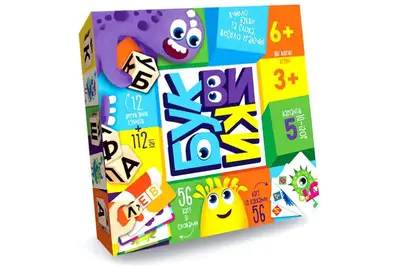 Настільна гра G-BU-01U "Буквики" DANKO купити