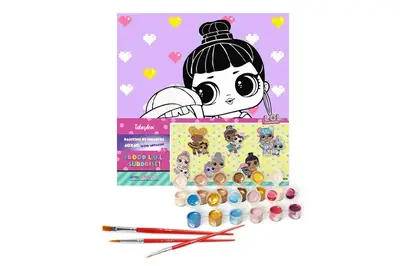Набір для розпису по номерах 40x40 см KHO6292 "L.O.L. TroopSurprise Honey Bun With Bunny Hun" Ideyka купити