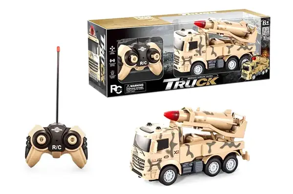 Вантажівка військова на радіокеруванні, акумулятор, в коробці DH666-9C р.23,5*8*13,5см купити