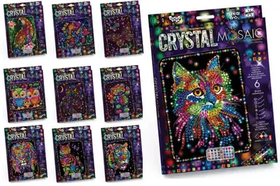 Набір для творчості CRM-01-01,02,03,04...10 "CRYSTAL MOSAIC" DANKO купити