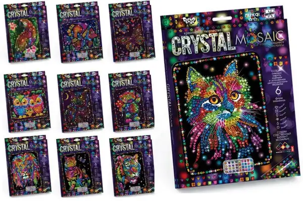 Набір для творчості CRM-01-01,02,03,04...10 "CRYSTAL MOSAIC" DANKO купити