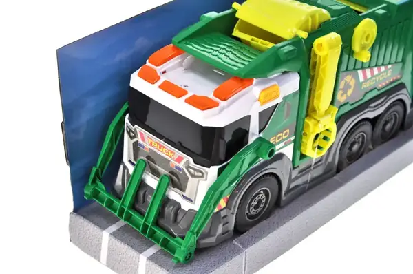 Машина сміттєвоз RJ2819 інерційна, озвучена, зі світлом, в коробці YG Toys купити недорого в Україні, фото 2