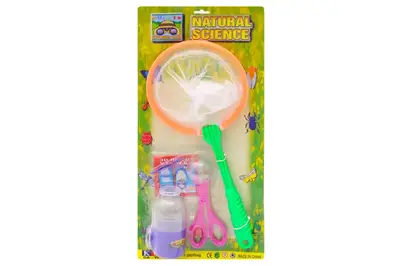 Сачок для метеликів з набором на блістері KK5648 р.25*45*6см. купити