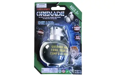 Граната 2128-4 на батарейках, на блістері р.18x12x7 см YG Toys купити