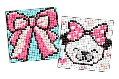 Набір з алмазною мозаїкою 9x9 см AMS1055 "Бантик" на самоклеючій основі Ideyka купити