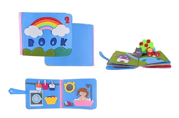 Бізіборд книжка S4930/432-21 для розвитку дрібної моторики в кульку р.25x9x20 см купити