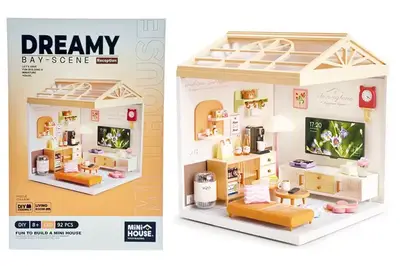 Конструктор-румбокс 8006 MINI HOUSE серії "Інтер'єр" – ВІТАЛЬНЯ (світло) купити