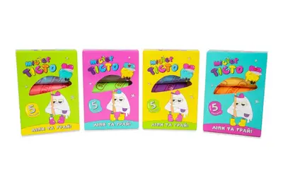 Набір для творчості "Містер тісто" 5 кольорів, в блоці 6 шт 41011 STRATEG купити