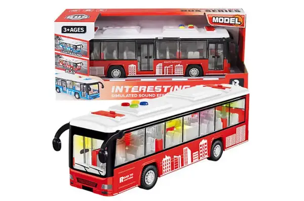 Автобус інерційний 98051B озвучений, зі світлом, в коробці р.32x9.5x13.5 см YG Toys купити