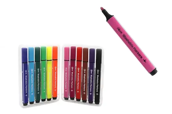 Набір маркерів "Washable" Aodemei 12кол. трикут. корпус plastic box M6133 купити недорого в Україні, фото 2