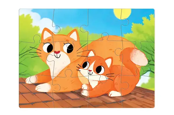 Пазли "Завжди разом. Котики" 12 елм. 300632 DoDo купити недорого в Україні, фото 2