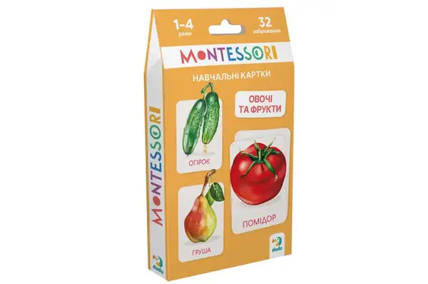 Навчальна гра 301232 "Монтесорі. Овочі та фрукти" DoDo купити