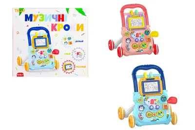 Каталка UA0810 ''Перші кроки: Музичні кроки'' багатофункціональна, музична, зі світлом, 2 кольори, в коробці р.40,5x32x40 см TILLY Каталка UA0810 ''Перші кроки: Музичні кроки'' багатофункціональна, музична, зі світлом, 2 кольори, в коробці р.40,5x32x40 см TILLY купити
