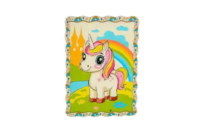 Картина по номерах Puz-22950 "Милий Єдиноріг " дерев'яна, формат А3 PuzzleOk купити