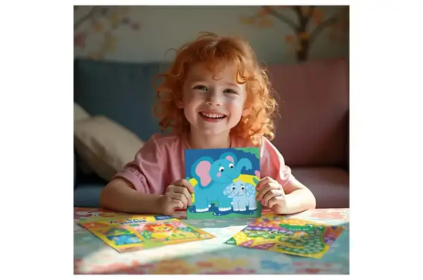 Набір для творчості. Мозаїка зі стікерами 300896 «Зоопарк» DoDo купити недорого в Україні, фото 5