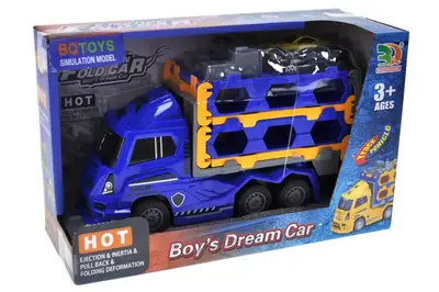 Автовоз BQ700-90 інерційний, з машинками, в коробці YG Toys купити