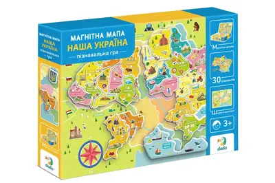 Магнітна гра 200268 "Мапа Наша Україна" DoDo купити