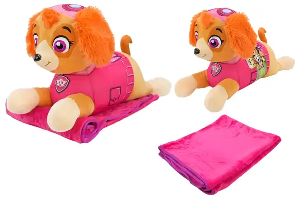 М'яка подушка з пледом KH71/002L Paw Patrol, р-р 60x21x36см, плед 118x80 см Kids Hits купити