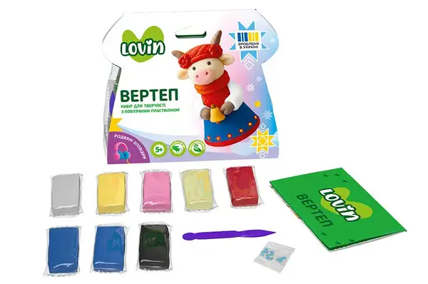 Набір для ліплення з повітряним пластиліном 7000228 "Вертеп" LOVIN купити недорого в Україні, фото 7