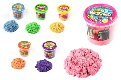 Набір з кінетичним піском KS-01-04 "KidSand" 1200 гр. в відрі DANKO купити