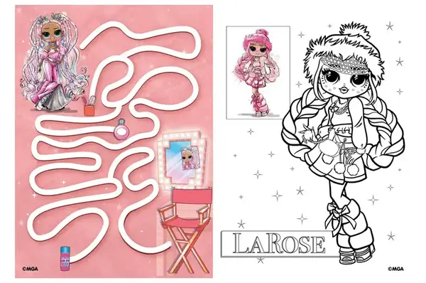Розмальовка зі стікерами LCB2 "L.O.L. Fashion Show LaRose" Ideyka купити недорого в Україні, фото 2