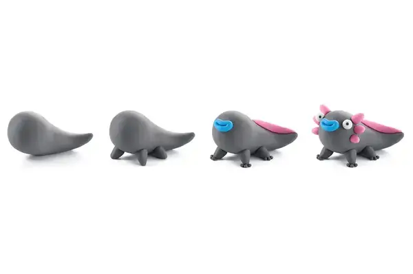 Набір пластиліну, що самостійно твердіє, ЛІПАКА - ЕКЗОТИЧНІ ТВАРИНИ: ХАМЕЛЕОН, ГАСТРОПОДА, АКСОЛОТЛЬ 60049-UA01 купити недорого в Україні, фото 5