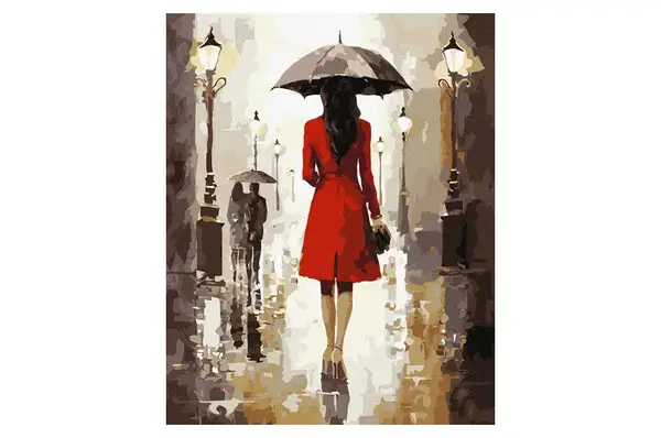 Набір для розпису по номерах "Дощовитий день" KHO8402 40х50см IDEYKA купити